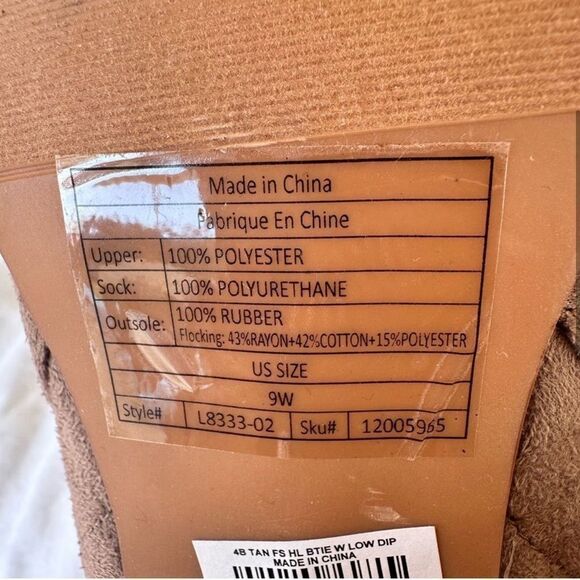 Torrid Tan Ankle Booties size 9 - Picture 6 of 9